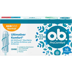 3574660235982 - Tampons ProComfort Normal Größe Normal für mittlere bis stärkere Tage 3574660235982 16 Stück 3574660235982 - Tampons ProComfort Normal Größe Normal für mittlere bis stärkere Tage 3574660235982 16 Stück