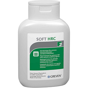 4260029179491 - Peter Greven® Soft HRC Handreinigungscreme Hochwertiger Handreiniger mit Naturreibemittel 250 ml - Flasche