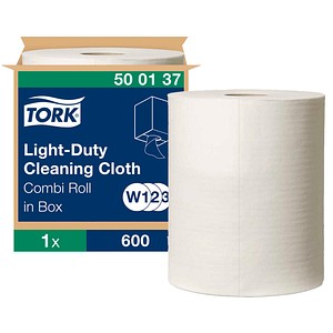 TORK Putztuchrolle Premium Combi Roll W1/2/3 1-lagig weiß, 600 Blätter, 1 Rolle