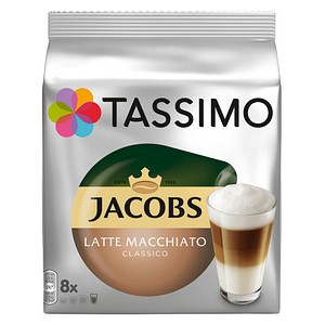 TASSIMO JACOBS LATTE MACCHIATO CLASSICO Kaffeediscs 8 Portionen TASSIMO JACOBS LATTE MACCHIATO CLASSICO Kaffeediscs 8 Portionen