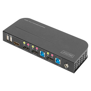 4016032466833 - DS-12850 2+2 Port KVM-Umschalter Display-Port HDMI Fernbedienung Tastatur 4096 x 2160 Pixel