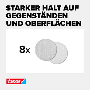 4042448859945 - Global Headquarters-tesa Se - Tesa Klettpunkte On Off Haft und Flauschanteil 16mm weiß 8 Paar 4042448859945 - Global Headquarters-tesa Se - Tesa Klettpunkte On Off Haft und Flauschanteil 16mm weiß 8 Paar