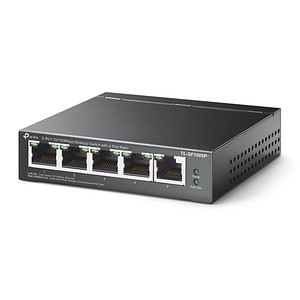 6935364083199 - TP-LINK TL-SF1005P 5x Port Desktop Fast Ethernet Switch Unmanaged PoE
