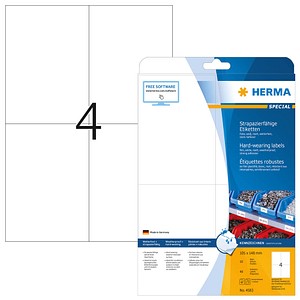 4008705045834 - HERMA 4583 - Weiß - Selbstklebendes Druckeretikett - A4 - Laser - Quadratisch - -30 - 80 °C 4008705045834 - HERMA 4583 - Weiß - Selbstklebendes Druckeretikett - A4 - Laser - Quadratisch - -30 - 80 °C