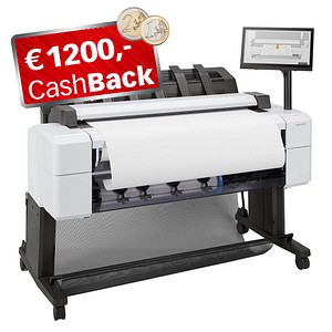 0193808346613 - Jetzt 500€ Cashback beim Kauf von Hardware und Tinte* HP DesignJet T2600dr 36 Zoll PostScript Multifunktionsdrucker