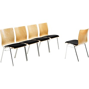 4032376014967 - mayer sitzmöbel Stapelstuhl Stoff Schwarz 2118 530 x 540 x 830 mm 2 Stück 4032376014967 - mayer sitzmöbel Stapelstuhl Stoff Schwarz 2118 530 x 540 x 830 mm 2 Stück