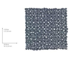 4008838150252 - Duscheinlage WENKO Paradise Wanneneinlagen Gr B L 54 cm x 54 cm grau (anthrazit) Duschzubehör