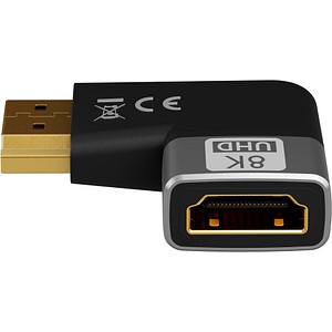 4040849720109 - GOOBAY 72010 - Adapter HDMI Stecker Buchse 8K 60 Hz 90° horizontal 4040849720109 - GOOBAY 72010 - Adapter HDMI Stecker Buchse 8K 60 Hz 90° horizontal