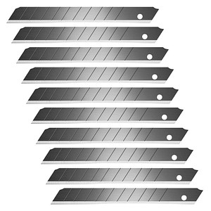 7612176092999 - 10 Ersatzklingen Cuttermesser-Klingen schwarz 9 mm 7612176092999 10 Stück 7612176092999 - 10 Ersatzklingen Cuttermesser-Klingen schwarz 9 mm 7612176092999 10 Stück
