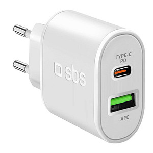 8018417324079 - Travel charger type c output pd 20 w + 1 usb 21 a (TETRPD20W) - SBS