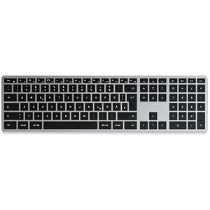 0879961009618 - SATECHI Tastatur Slim X3 Bluetooth Keyboard-DE (German) Tastaturen grau (anthrazit) Bluetooth Tastatur