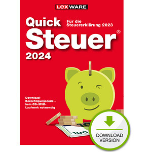 9783648174715 - LEXWARE QuickSteuer 2024 (für das Steuerjahr 2023) Software Vollversion (Download-Link)