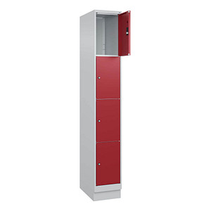 4066681682566 - Schließfachschrank Classic PLUS lichtgrau rubinrot 080020-104 S10001 4 Schließfächer 300 x 500 x 1850 cm 4066681682566 C+P- 4066681682566 - Schließfachschrank Classic PLUS lichtgrau rubinrot 080020-104 S10001 4 Schließfächer 300 x 500 x 1850 cm 4066681682566 C+P-