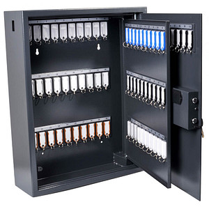 8717448015658 - High Security Schlüsseltresor grau mit 100 Haken Elektronikschloss 8717448015658 pavo 8717448015658 - High Security Schlüsseltresor grau mit 100 Haken Elektronikschloss 8717448015658 pavo