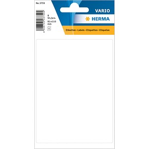 4008705706476 - HERMA 3759 Multifunktionsetiketten Weiß 81 x 110 mm 10 Pack à 80 Etiketten 4008705706476 - HERMA 3759 Multifunktionsetiketten Weiß 81 x 110 mm 10 Pack à 80 Etiketten