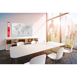4013695065557 - Design-Glasboard mit Weltkarte BxH 1000 x 500 mm magnetoplan 4013695065557 - Design-Glasboard mit Weltkarte BxH 1000 x 500 mm magnetoplan