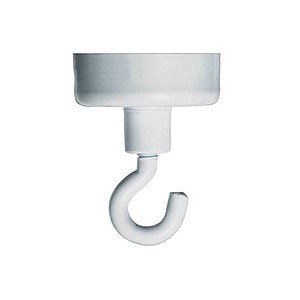 4016946001533 - Hakenmagnet 47mm weiß rund bis 18kg 4016946001533 Franken H