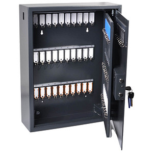 8717448015658 - High Security Schlüsseltresor grau mit 100 Haken Elektronikschloss 8717448015658 pavo 8717448015658 - High Security Schlüsseltresor grau mit 100 Haken Elektronikschloss 8717448015658 pavo