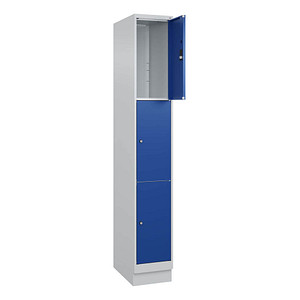 4066681682436 - Schließfachschrank Classic PLUS enzianblau lichtgrau 080020-103 S10003 3 Schließfächer 300 x 500 x 1950 cm 4066681682436 CP 4066681682436 - Schließfachschrank Classic PLUS enzianblau lichtgrau 080020-103 S10003 3 Schließfächer 300 x 500 x 1950 cm 4066681682436 CP