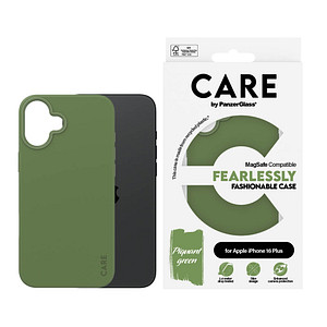 CARE by PanzerGlass® Fashionable Case Handy-Cover für Apple iPhone 16 Plus grün