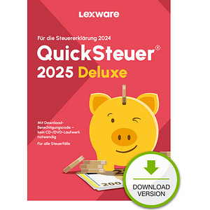 9783648180020 - LEXWARE QuickSteuer Deluxe 2025 (für das Steuerjahr 2024) Software Vollversion (Download-Link)