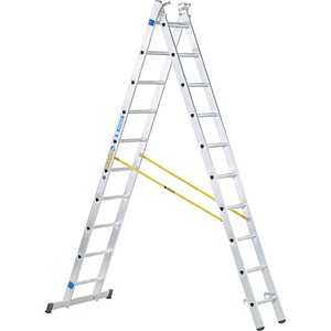 4003866448401 - Vielzweckleiter Skymaster DX silber 3x 10 Sprossen H 6650 cm