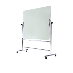 5603750106982 - Glas-Magnetboard GQR0350 120x90cm mit Rollen drehbar weiß 5603750106982 Bi-Office 5603750106982 - Glas-Magnetboard GQR0350 120x90cm mit Rollen drehbar weiß 5603750106982 Bi-Office