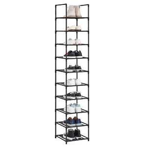 0194343029948 - Schuhregal Schuhablage 10 Ebenen offener Schuhschrank Schuhaufbewahrung schmal 33 x 33 x 173 cm Metallgestell Ablagen aus Vliesstoff für 0194343029948 - Schuhregal Schuhablage 10 Ebenen offener Schuhschrank Schuhaufbewahrung schmal 33 x 33 x 173 cm Metallgestell Ablagen aus Vliesstoff für