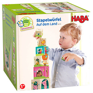 HABA® Stapelwürfel Bauernhof Lernspielzeug