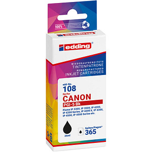 4057305063748 - Druckerpatrone 18-108 kompatibel zu Canon PGI5BK schwarz 4057305063748 Edding 4057305063748 - Druckerpatrone 18-108 kompatibel zu Canon PGI5BK schwarz 4057305063748 Edding