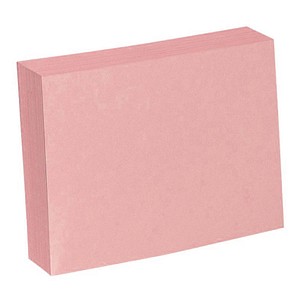 Karteikarten DIN A7 rosa blanko, 100 St.