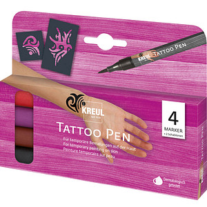 4000798621704 - Tattoostift Tribals 4er Set Tattoo Pen Kinderbasteln - Kreul