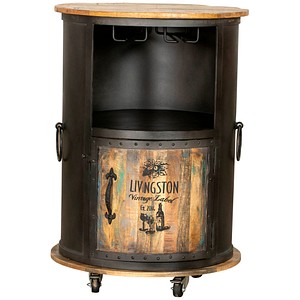 4041908128010 - Hausbar LUNI 304066 schwarz 600 x 600 x 850 cm 4041908128010 Garden Pleasure
