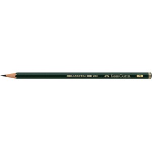 FABER-CASTELL 9000 Bleistift 7B grün, 1 St.