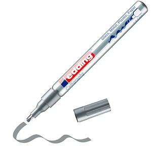 4004764023615 - Lackmarker Glanzlack-Marker 4-753054 silber 1-25mm Calligraphyspitze 4004764023615 Edding