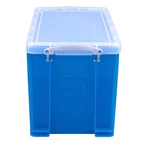 5060024802092 - Aufbewahrungsbox 19TB 19 Liter mit Deckel für A4 Hängemappen außen 395x255x290mm Kunststoff blau transparent 5060024802092 R