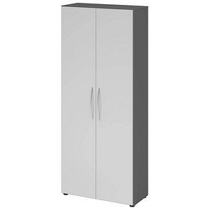 4032062305287 - HAMMERBACHER Aktenschrank 4100 V4100 G 5 BM grafit lichtgrau 4 Fachböden 800 x 346 x 1880 cm