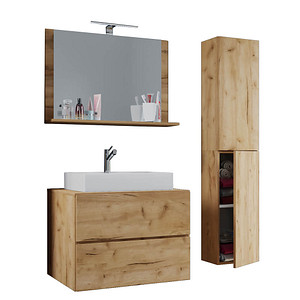 VCM my bath Badmöbel-Set Lendas L 915206 honig-eiche 94,0 x 46,0 x 150,0 cm