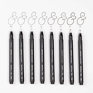 4003198111967 - MONO drawing pen 08 Fineliner schwarz 06 mm 4003198111967 Tombow