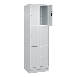 4066681683396 - Schließfachschrank Classic PLUS lichtgrau 080020-203 S10009 6 Schließfächer 600 x 500 x 1950 cm 4066681683396 C+P-Möbel 4066681683396 - Schließfachschrank Classic PLUS lichtgrau 080020-203 S10009 6 Schließfächer 600 x 500 x 1950 cm 4066681683396 C+P-Möbel