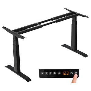 4250504563396 - höhenverstellbares Schreibtischgestell schwarz ohne Tischplatte T-Fuß-Gestell schwarz 1300 - 1600 x 570 cm 4250504563396 LMG 4250504563396 - höhenverstellbares Schreibtischgestell schwarz ohne Tischplatte T-Fuß-Gestell schwarz 1300 - 1600 x 570 cm 4250504563396 LMG