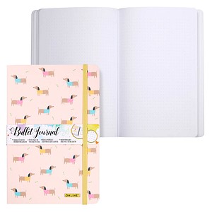 4014421022882 - Notizbuch 02288 Bullet Journal Dackel mehrfarbig A5 punktkariert 120g 72 Blatt   144 Seiten 4014421022882 Online