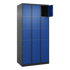 4068427433487 - Schließfachschrank Classic Plus enzianblau schwarzgrau 080000-305 S10028 15 Schließfächer 900 x 500 x 1850 cm 4068427433487 4068427433487 - Schließfachschrank Classic Plus enzianblau schwarzgrau 080000-305 S10028 15 Schließfächer 900 x 500 x 1850 cm 4068427433487