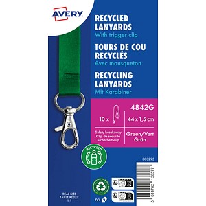 5014702138577 - AVZ 4842G - Lanyard 440x15 mm grün 10 Stück 5014702138577 - AVZ 4842G - Lanyard 440x15 mm grün 10 Stück
