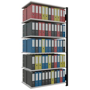 4004514237514 - Anbau-Schwerlastregal MULTIplus150 36046-S schwarz lichtgrau 1000 x 600 x 2000 cm