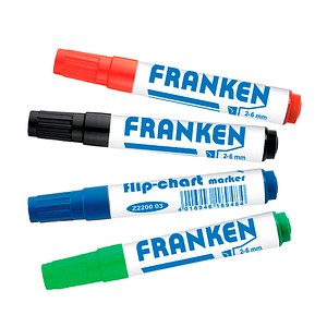 4016946190602 - Flipchartmarker Z2203 Pack rot blau grün schwarz 2-6mm Keilspitze 4016946190602 4 Stück