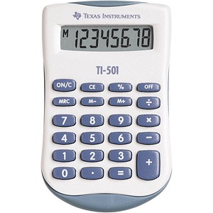 TEXAS INSTRUMENTS TI-501 Taschenrechner weiß