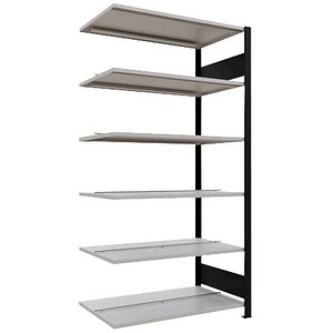 4004514237514 - Anbau-Schwerlastregal MULTIplus150 36046-S schwarz lichtgrau 1000 x 600 x 2000 cm