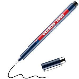 edding 1800 Fineliner schwarz 0,5 mm, 1 St.