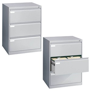 4025314220223 - CP C 2000 Acurado Hängeregistraturschrank silber 3 Schubladen 787 x 590 x 1045 cm